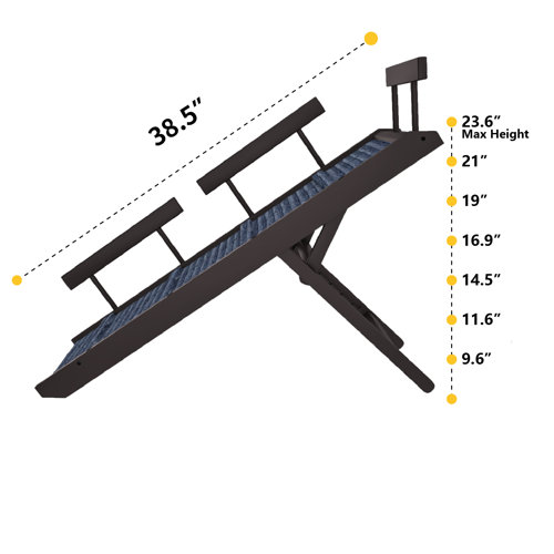 Tucker Murphy Pet™ Wooden Adjustable Dog Ramp With Rails Wayfair